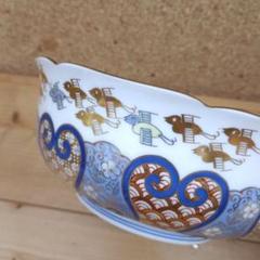 古伊万里　深鉢　陶器　手描き 古伊万里 深鉢 骨董 時代鉢 大皿 手描き 大鉢 伊万里焼 色絵