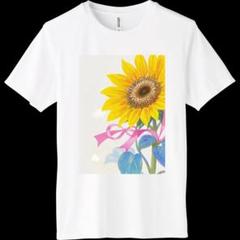 ひまわりとリボンのインターロックドライTシャツ - メルカリ
