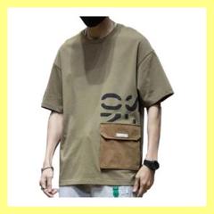 メンズ 半袖 Tシャツ おしゃれ カーキ 日本サイズS