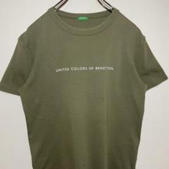 Benetton ベネトン　Tシャツ デカロゴ　サイズ実寸　シンプル　希少　古着