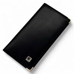 美品 ダンヒル 二つ折り 長財布 折り財布 お札入れ コンパクト財布 ブラック