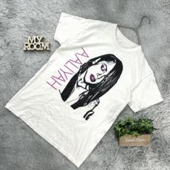 AALIYAH プリントTシャツ クリーム (Mサイズ)