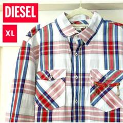 DIESEL ディーゼル Yシャツ ウェスタン チェック XLサイズ