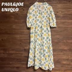 ♦︎【ユニクロ】PAUL&JOE UNIQLO 花柄シャツワンピース M