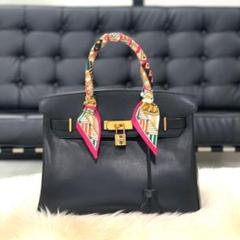 超美品 HERMES エルメス バーキン30 ボックスカーフ ブラック