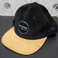 【新品/送料込】ブラック★BONFIRE コーデュロイキャップ★