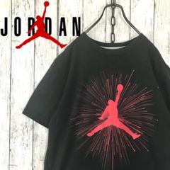 【米国購入】 ジョーダン ジャンプマン どでかロゴ プリント Tシャツ 黒