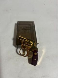 ナイフ　リボルバー型　銃　西部劇　..ケース付き　アメリカアンティーク ナイフリボルバー型銃西部劇..ケース付きアメリカアンティーク