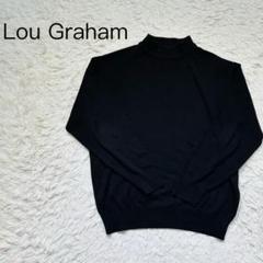 Lou Graham ルーグラハム メンズニットセーター ブラック モックネック