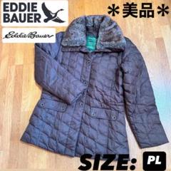 エディーバウアー　プレミアムグースダウンコート　キルティング　ジャケット　ファー Eddie Bauer - エディーバウワー ダウンコート 赤 M〜Lの通販 by