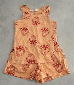 H&M 120 キッズ　セットアップ　ルームウェアパジャマタンクトップユニコーン