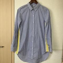 ZARA ザラ　サイドイエローライン　ストライプブラウス　XS