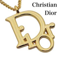 Christian Dior ディオール Diorロゴ ゴールド ネックレス
