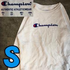 T1549 Champion ビッグロゴ　スウェット　ラグラン　アメカジ　古着