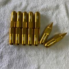 ホイールナット ロケットナット アルミ製 20個Set!ゴールド☆JDM1.25