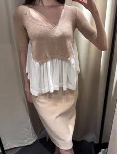 エリザベッタ フランキ　ベージュ半袖カットソー　サテンリボン 2025年最新】ELISABETTA FRANCHI 半袖の人気アイテム - メルカリ