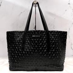 ✨極美品✨ジミーチュウ　ピムリコ　大容量トート　ブラック×カモフラ　シボ革