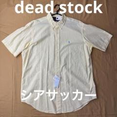 新品　ラルフローレン　シアサッカー　シャツ　イエロー　Lサイズ　dead 新品 ラルフローレン シアサッカー シャツ イエロー Lサイズ