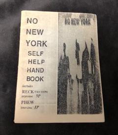 「No New York」ZINE No Wave Sonic Youth