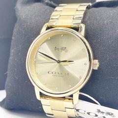 定番の中古商品 未使用 COACH コーチ グランド ゴールド レディース腕時計 時計