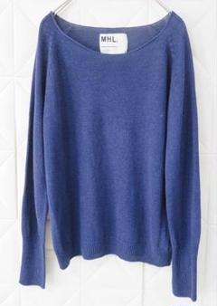MHL. マーガレットハウエル 女性用 リネン コットン セーター Ⅱ紺