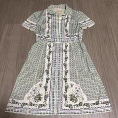 関税.送料込 TORY BURCH スワン柄シャツワンピース シルク Tory Burch(トリーバーチ) ワンピース(レディース