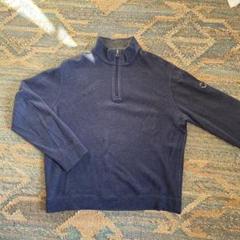 【美品】　ポロラルフローレン ハーフジップ スウェット ネイビー Lサイズ POLO RALPH LAUREN - ポロ ラルフローレン ハーフジップ