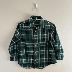 UNIQLO緑チェックシャツ110cm