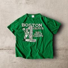 USA製NBAボストン・セルティックス チャンピオンTシャツ1986年シングルL