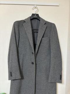ÉDIFICE エディフィス チェスタージャケット メンズ 44 グレー コート SUPER 140's ウール / カシミヤ チェスターコート（チェスター