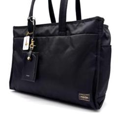 ✨美品✨タグ付き✨ポーターガール　シア　トートバッグ　肩掛け　Lサイズ　ブラック ✨美品✨タグ付き✨ポーターガール シア トートバッグ 肩掛け L