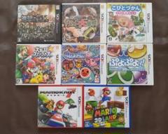 マリオ　太鼓の達人　ぷよぷよ　こびとづかん　なめこ大繁殖　進撃の巨人　8枚セット