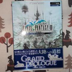 ファイナルファンタジー３　攻略本　初版発行　ニンテンドーDS版　玉ねぎ剣士