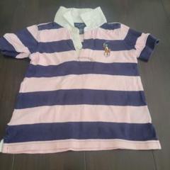Ralph Lauren ポロシャツ 4/4T ピンク/ネイビー