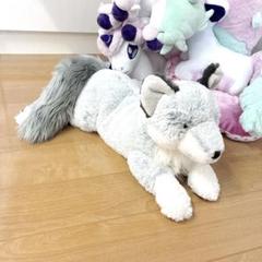 ひざオオカミ サンレモン ぬいぐるみ タグ付き ひざおおかみ ぬいぐるみ (M) - サンレモン