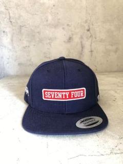 新作●SEVENTY FOUR ベースボール キャップ 新品 ネイビー