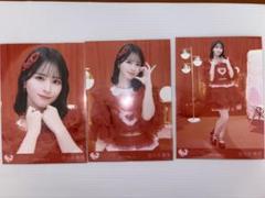 産*ー様 佐々木舞香　直筆　ヒキ　とくべちゅして　生写真 赤衣装 LOVE 生写真 佐々木舞香 とくべチュ、して 歌唱衣装② ヨリ