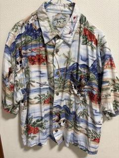 アロハシャツ　犬　年代不明　アメリカ村　古着屋　ハワイアン　美品