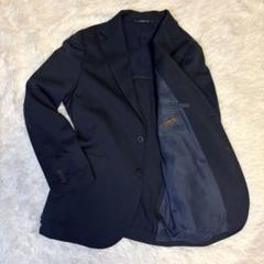 ●美品●　クリスチャンオラーニ　サマージャケット　2B　アンコン　LL　ネイビー undo-rowa_kl00526