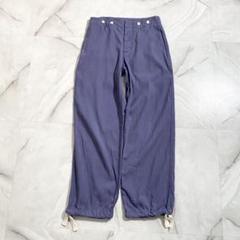 A17289 MHL. コットンリネン ドローストリングスワイドパンツ 紫系 Ⅱ