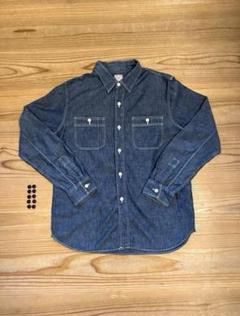 希少美品L COOTIE クーティー シャンブレーシャツ 長袖 デニム