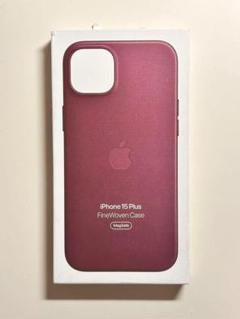 【新品】純正 iPhone 15 Plus ファインウーブンケース・マルベリー①