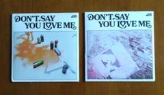BTS JIN DON'T SAY YOU LOVE ME CD US限定