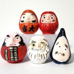 おまとめ　全国だるまシリーズ貯金箱　他 ふるさと全国だるまシリーズ貯金箱 5種セット - 「宝の森」昭和