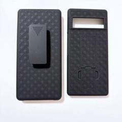 Google Pixel 6 Pro ホルスターケース 黒色 ベルトクリップ付