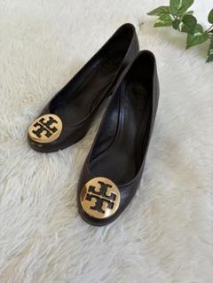Tory Burch ブラウン ゴールド金具　ヒールウエッジソール　トリーバーチ