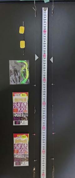 ⑭ カワハギ 仕掛け ハゲ針 替え針セット 集魚板 花火 自動ハリス止めのサムネイル