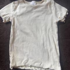 SIMPLE FREE リブ編み Tシャツ 100