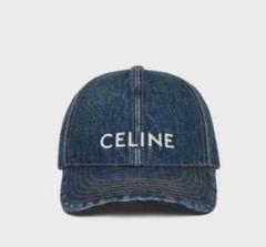 CELINE デニム ベースボールキャップ　XL