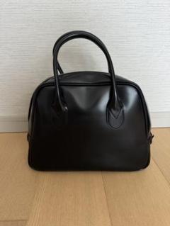 コムデギャルソン　青山バッグ　台形ステアレザー　黒　サイズ2 COMME des GARCONS(コムデギャルソン) 台形 ステアバッグ 青山